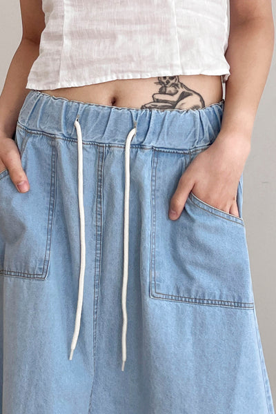 storets.com Layla Maxi Denim Skirt