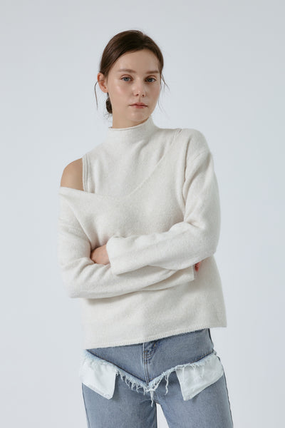Ella 2in1 Knit Sweater Top