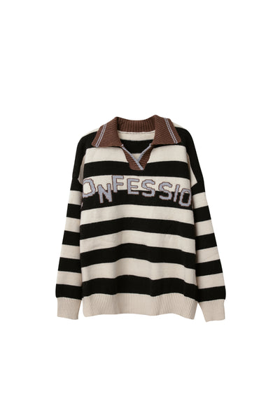 Ellie Varsity Knit Sweater