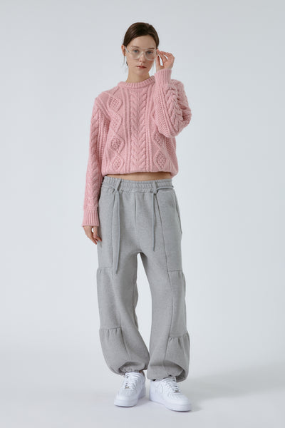 Zoe Cable Sweater Top