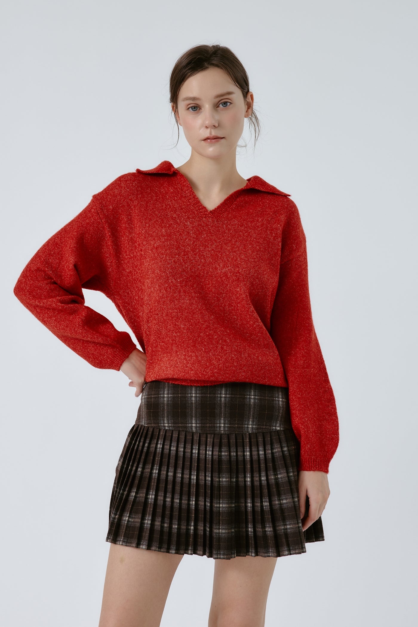 Harper Tartan Pleated Skirts