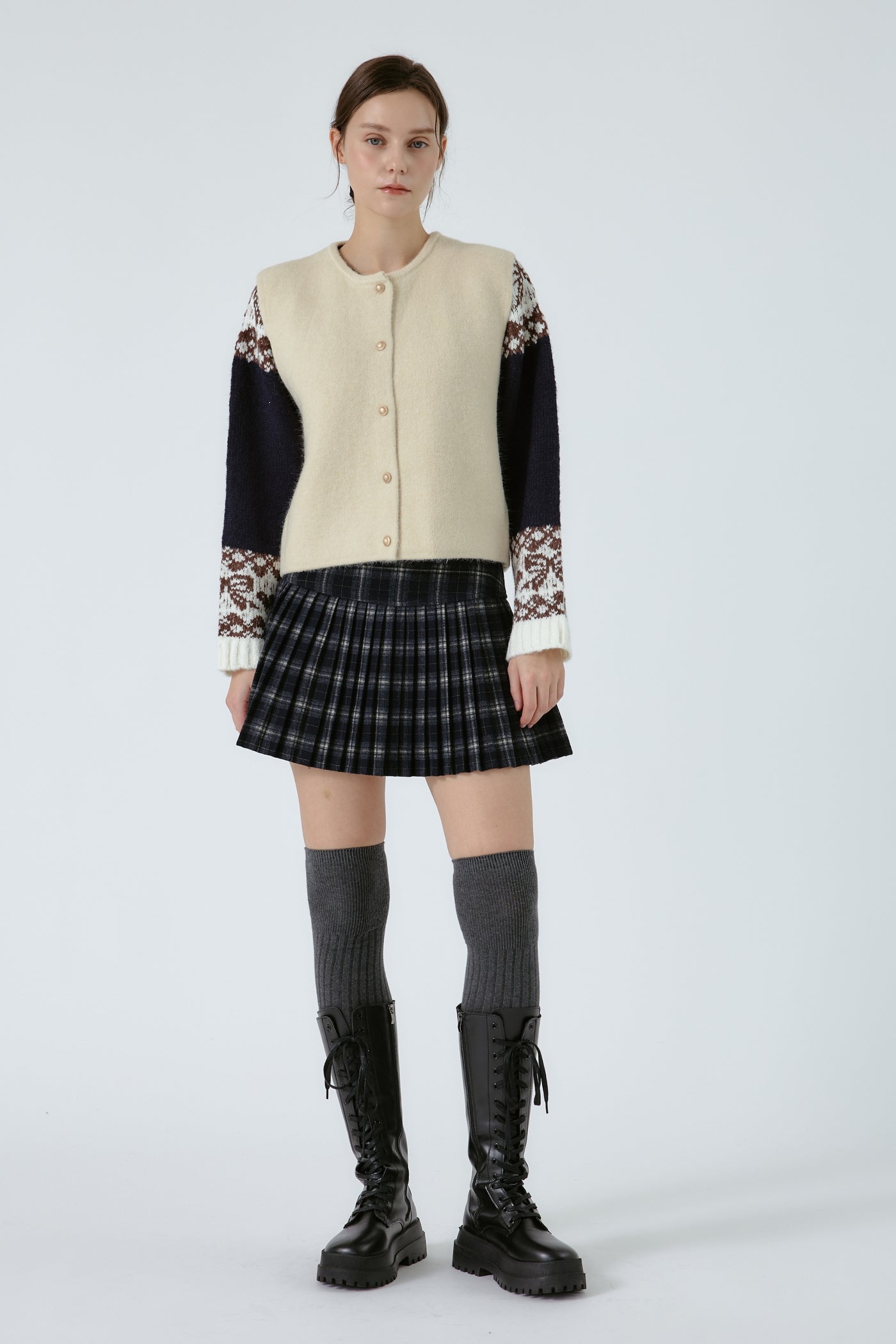 Lana Knitted Sleeveless Cardi Vest