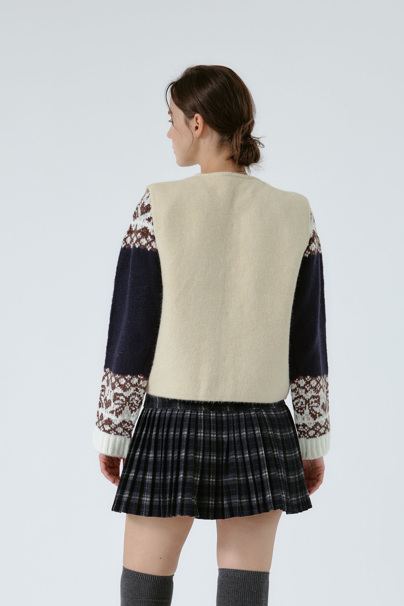 Lana Knitted Sleeveless Cardi Vest