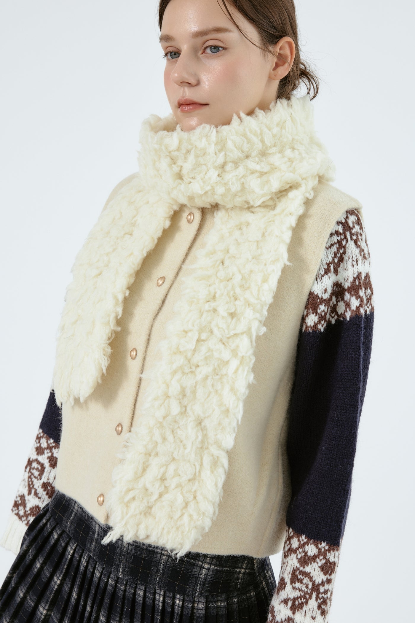 Lana Knitted Sleeveless Cardi Vest