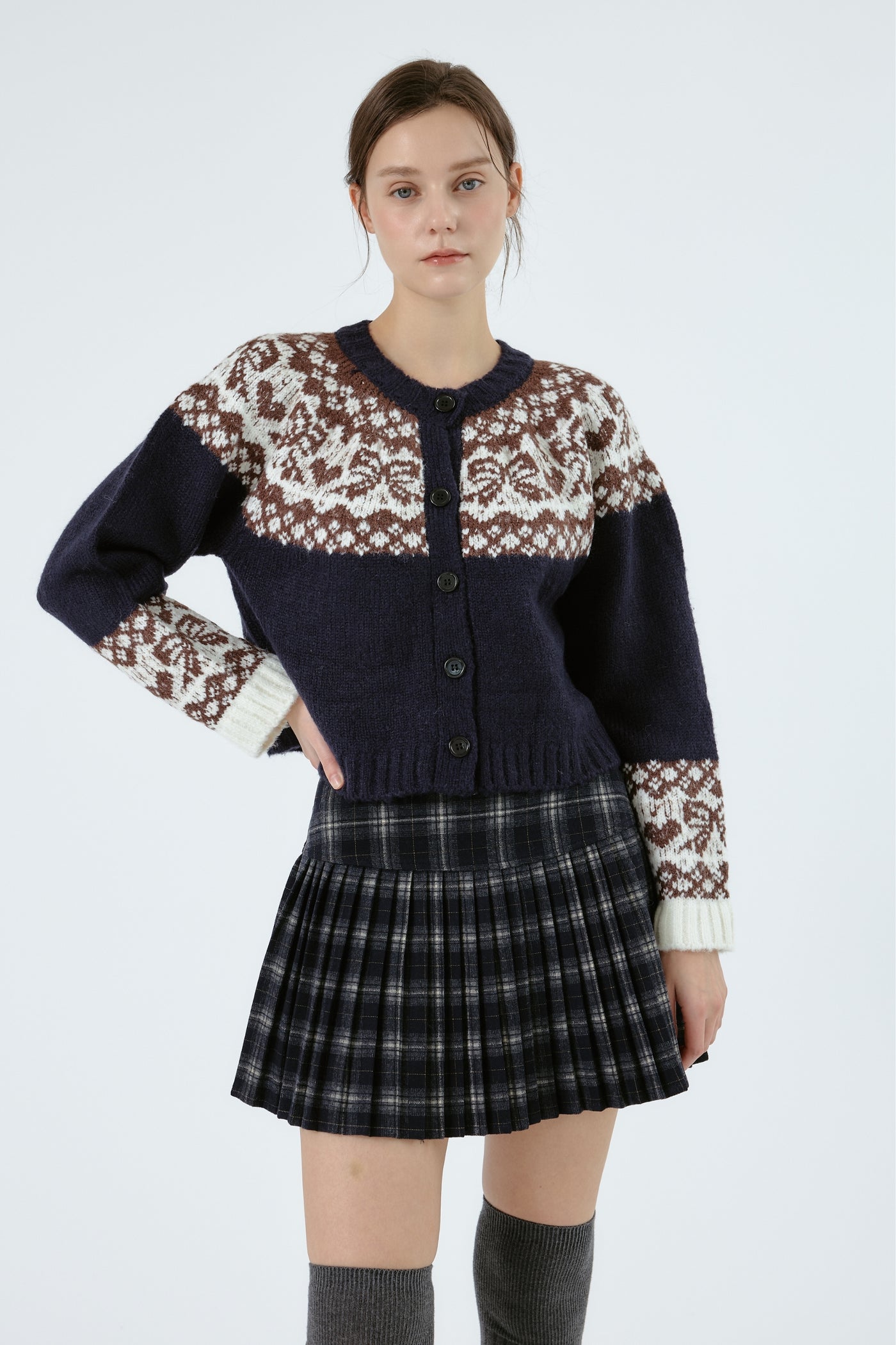 Harper Tartan Pleated Skirts