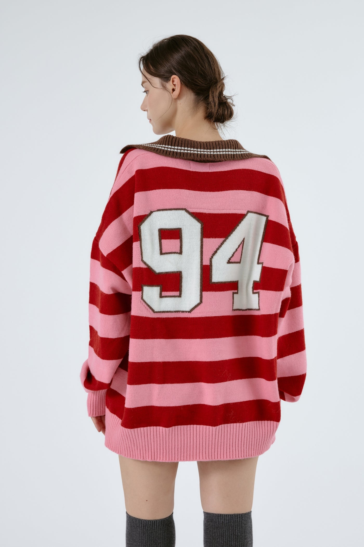 Ellie Varsity Knit Sweater