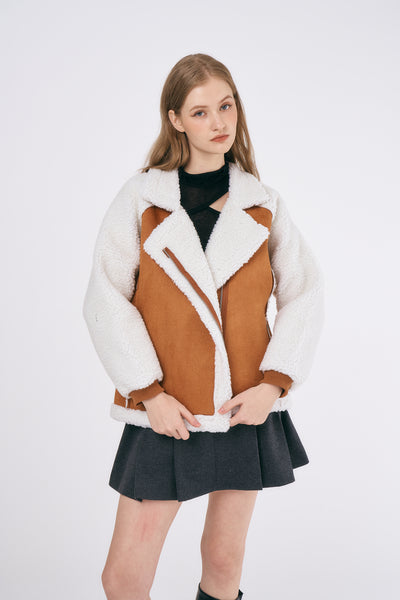 storets.com Gianna Faux Shearling Jacket