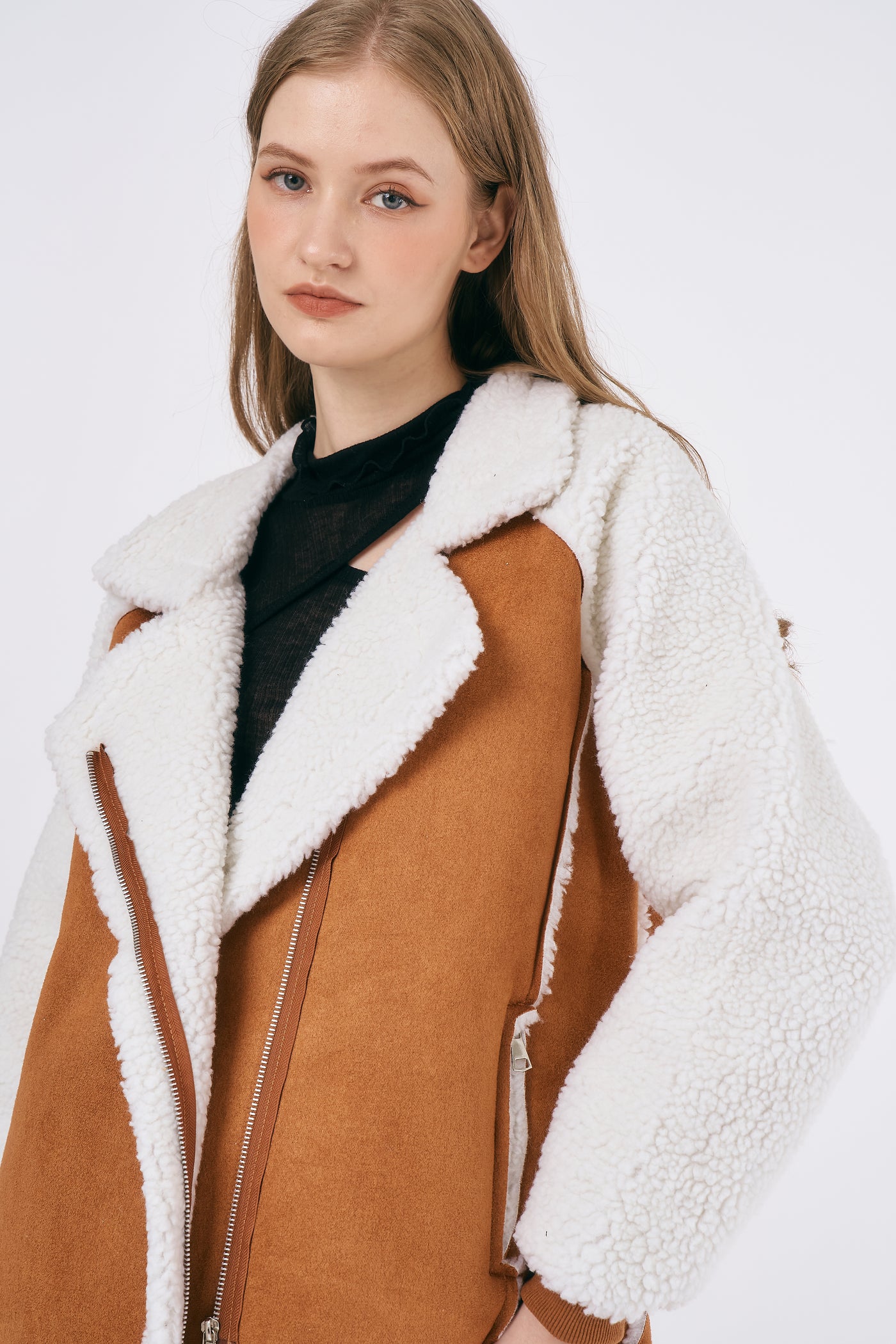 storets.com Gianna Faux Shearling Jacket