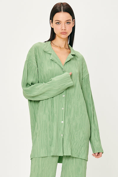 storets.com Maria Oversized Plisse Shirt
