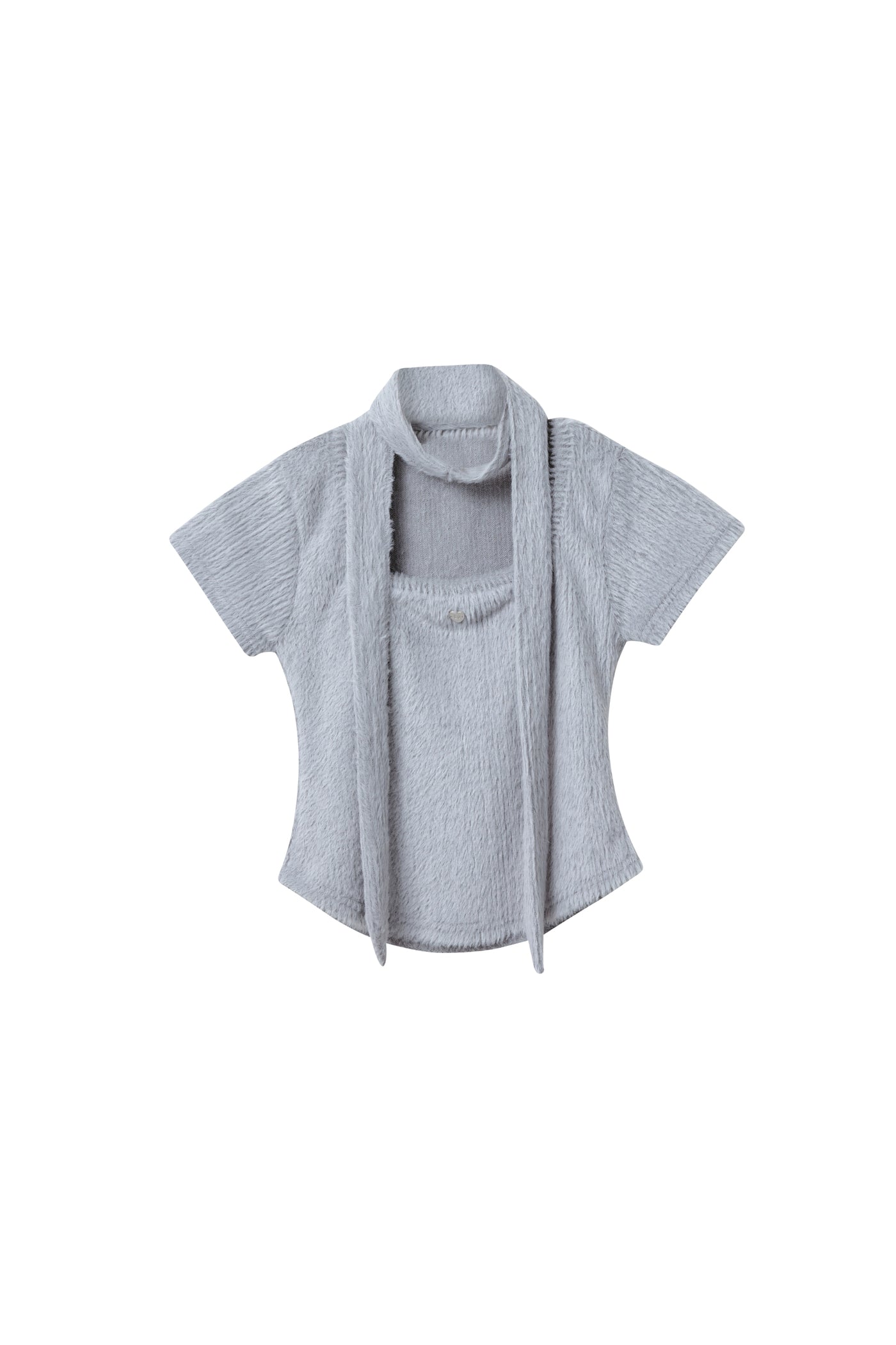 Liana Fuzzy Top w/scarf