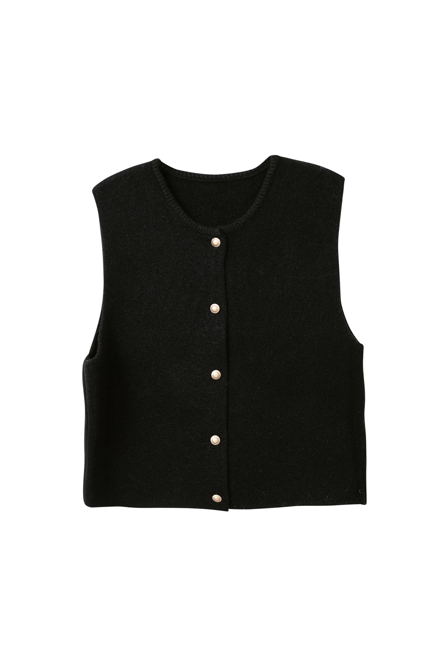 Lana Knitted Sleeveless Cardi Vest