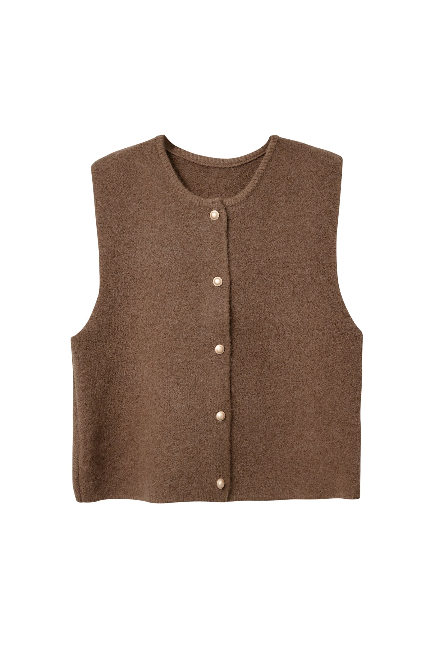 Lana Knitted Sleeveless Cardi Vest