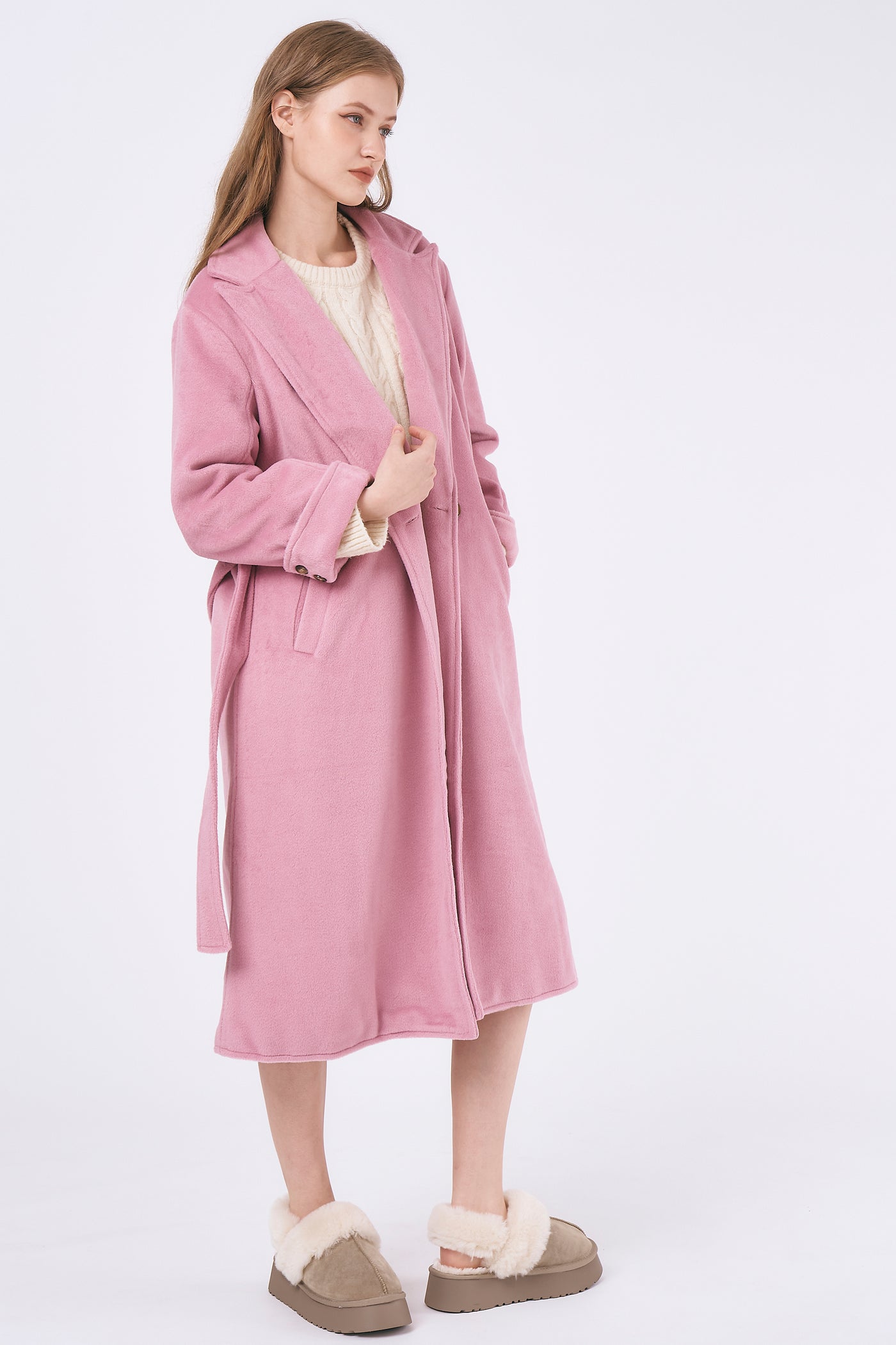 storets.com Abigail Belted Long Coat