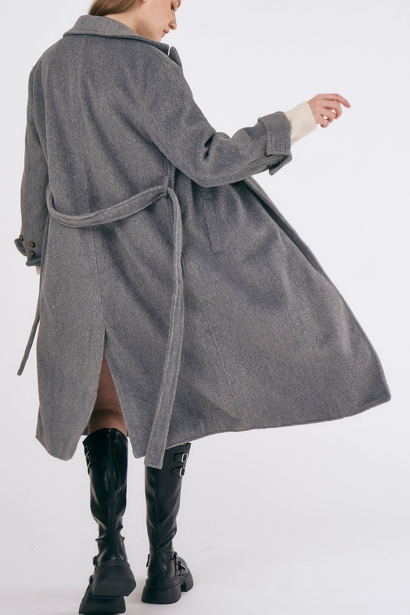storets.com Abigail Belted Long Coat