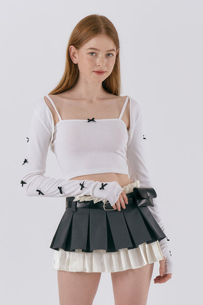 storets.com Amber Layered Pleated Skirt