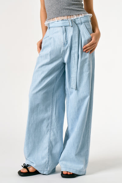 storets.com Alya Belted Wide Leg Jeans