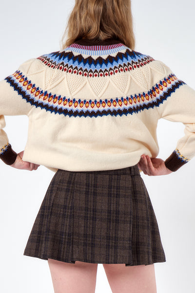 storets.com Amber Pleated Tartan Mini Skort