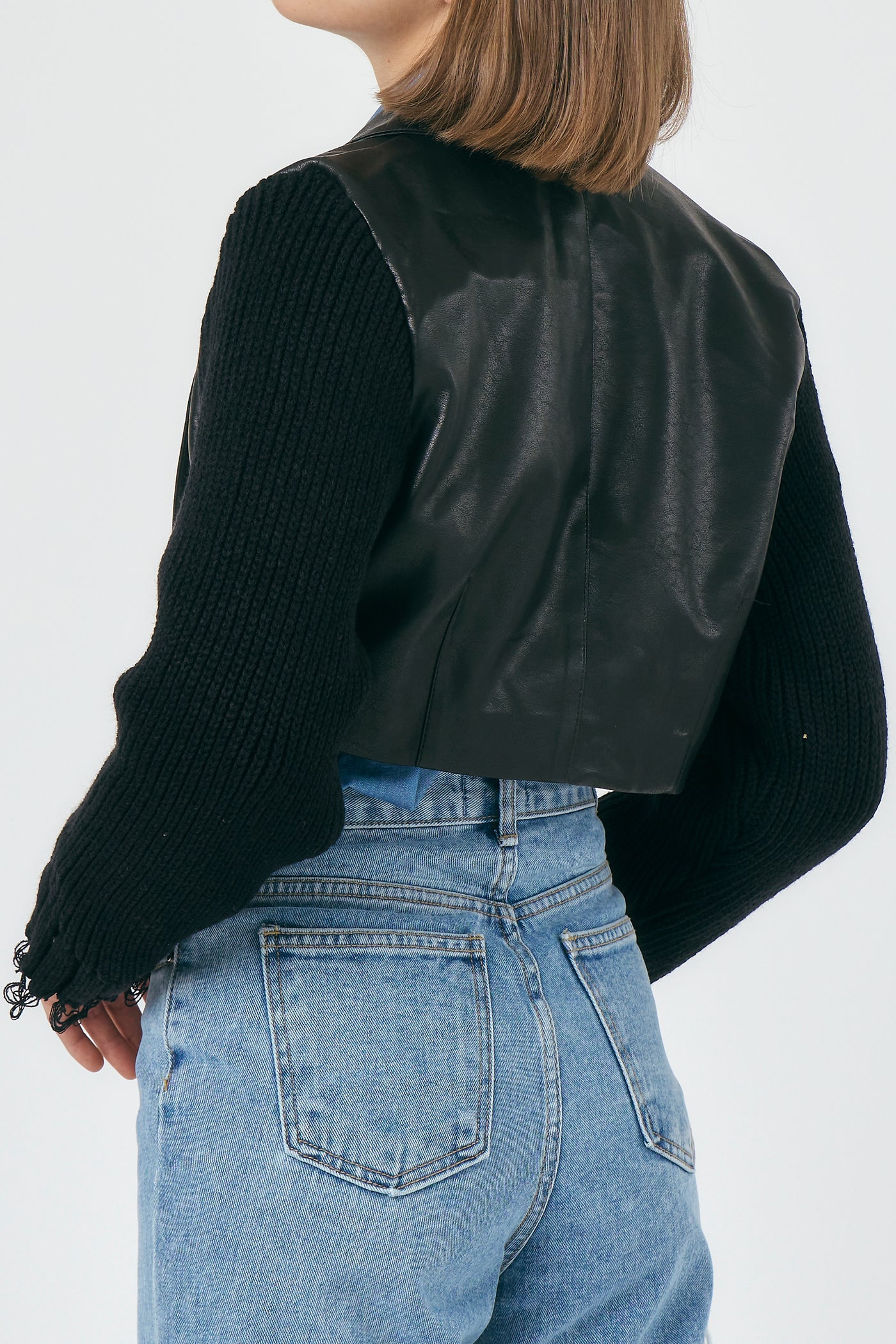 storets.com Ameli Pleather Cropped Jacket