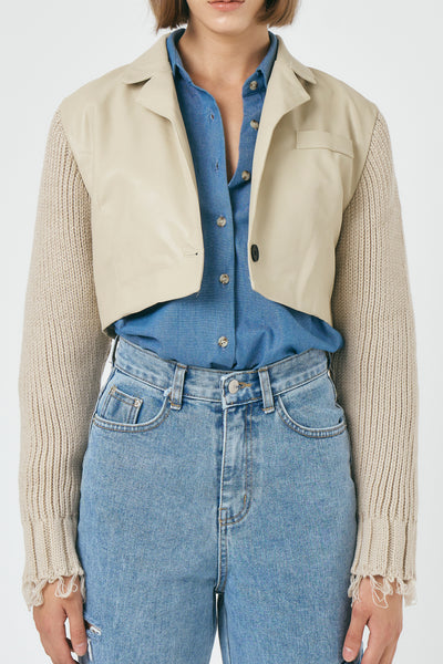 storets.com Ameli Pleather Cropped Jacket