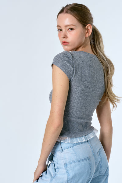 storets.com Andie Top w/Lace Hem