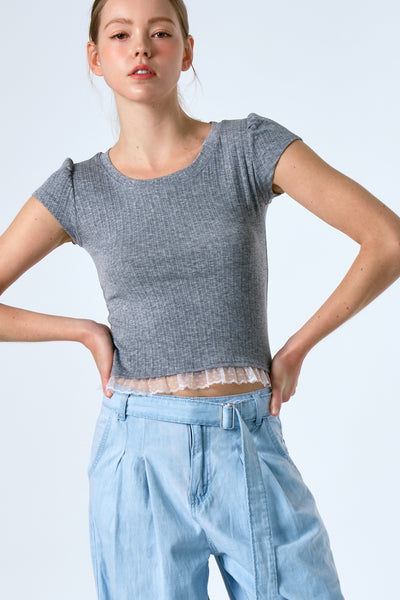 storets.com Andie Top w/Lace Hem