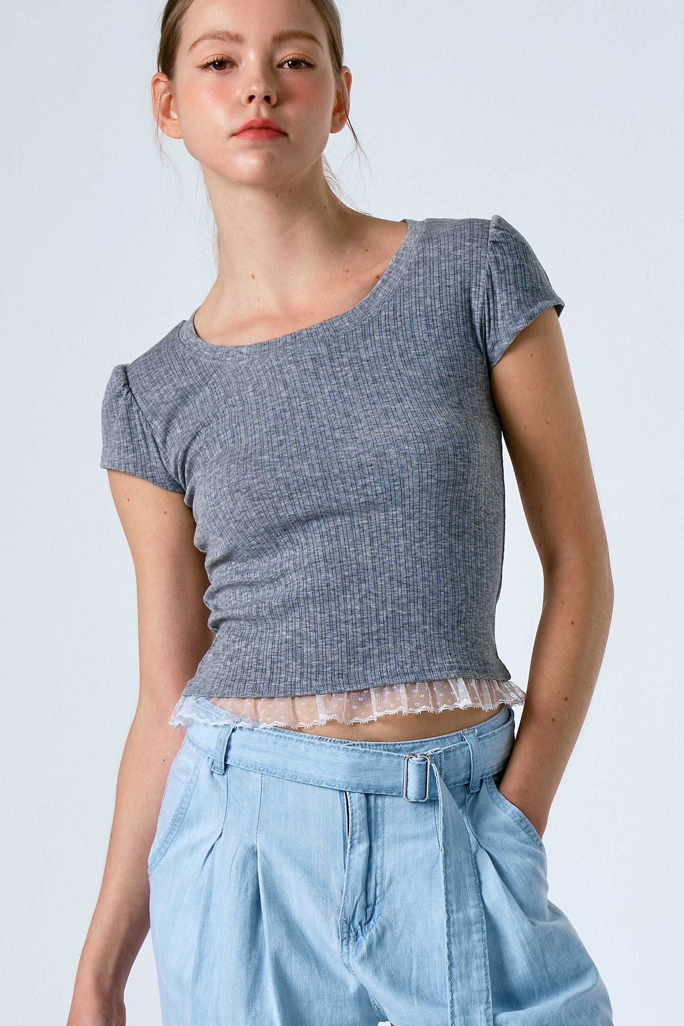 storets.com Andie Top w/Lace Hem