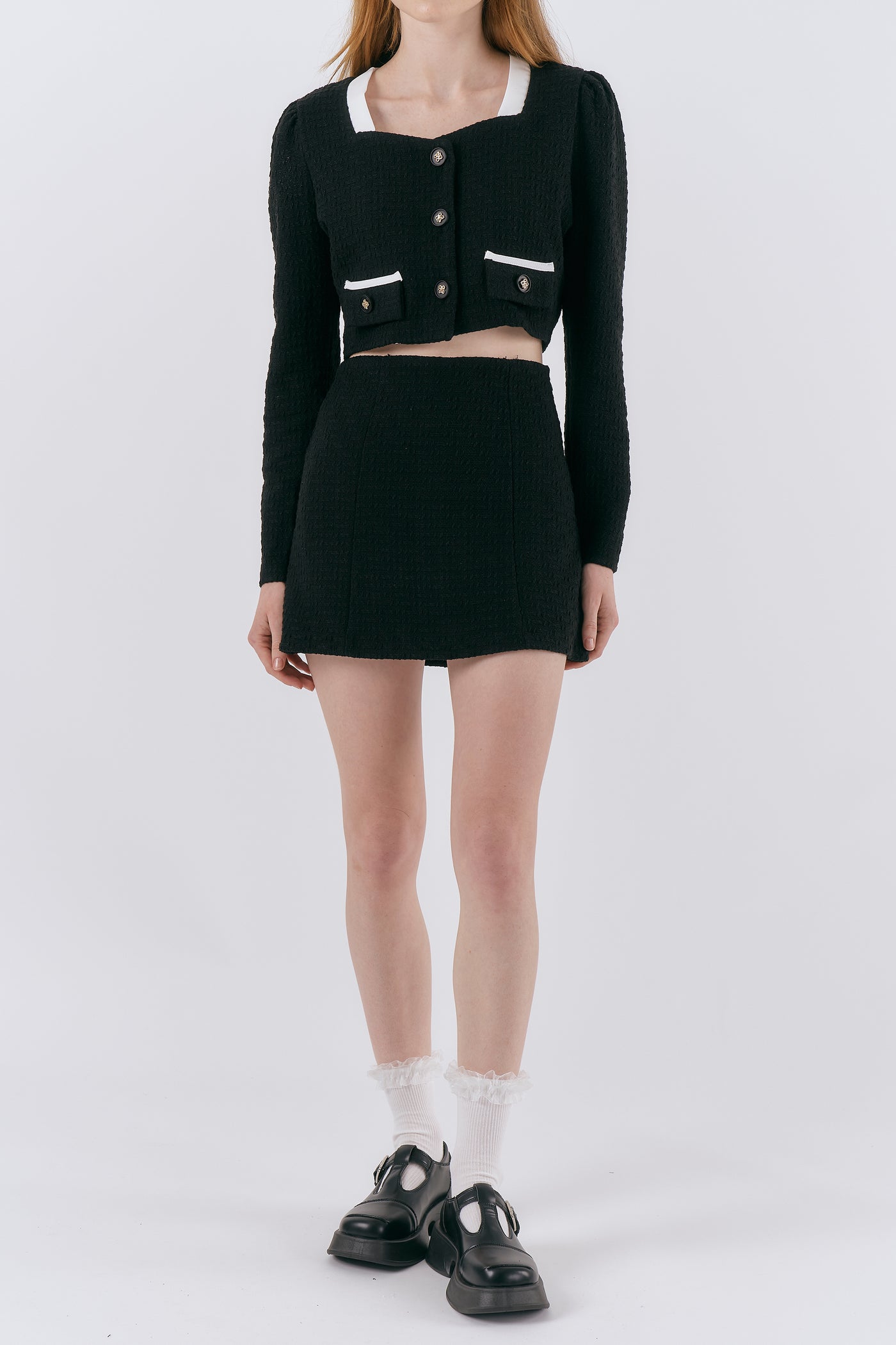 storets.com Ashley Tweed Cropped Jacket