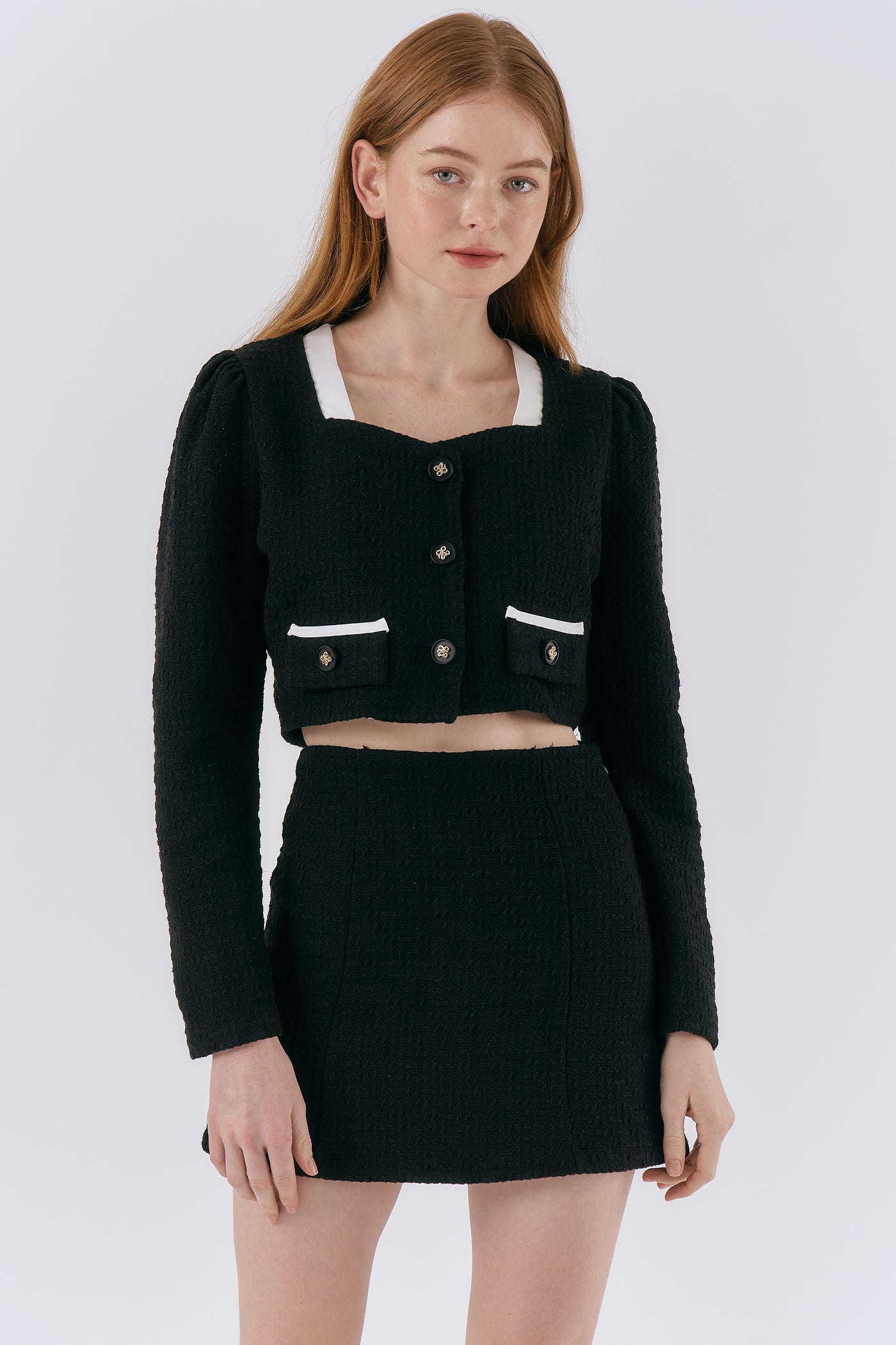 storets.com Ashley Tweed Cropped Jacket