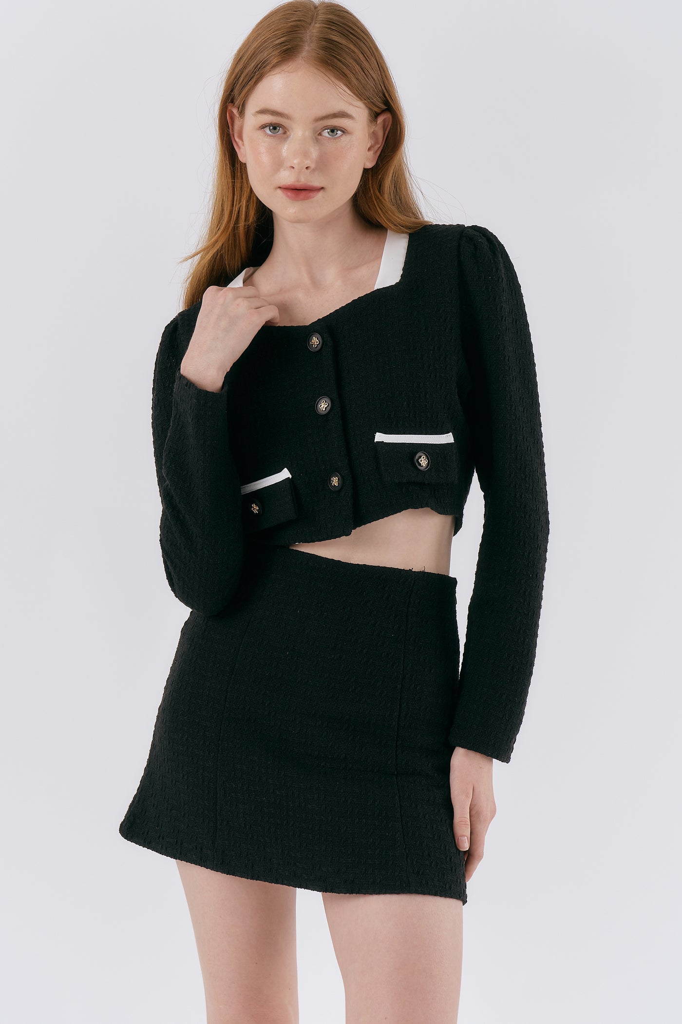 storets.com Ashley Tweed Cropped Jacket