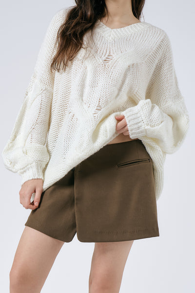 storets.com Ava Wrap Effect Mini Skorts