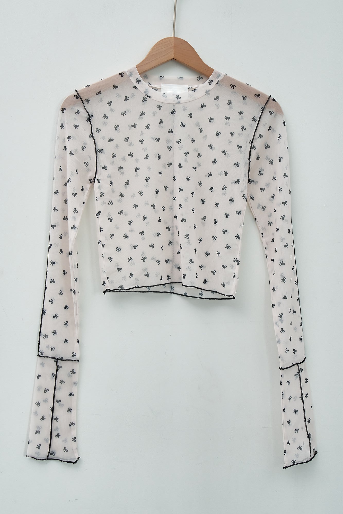 storets.com Avani Bow Printed Mesh Top