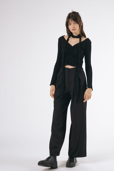 storets.com Bailey Ruched Top w/Scarf