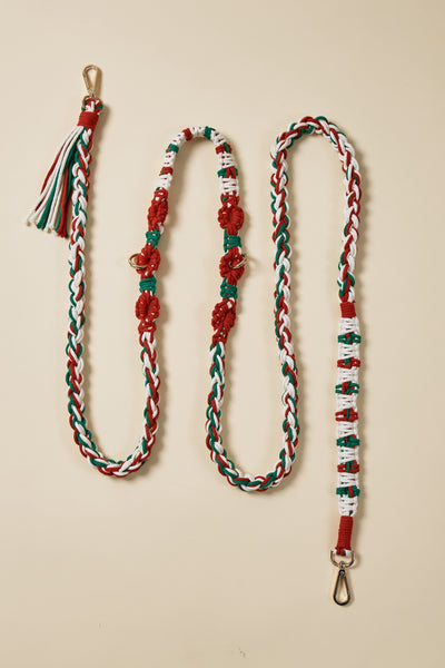 storets.com [COSONNE] Candycane Macrame Hands Free Pet Leash(for pet)