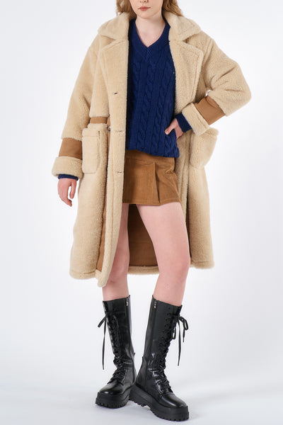 storets.com Victoria Shearling Long Coat