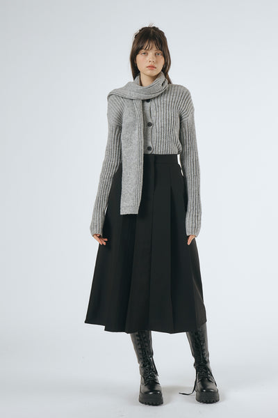 storets.com Cathia Pleated Midi Skirt