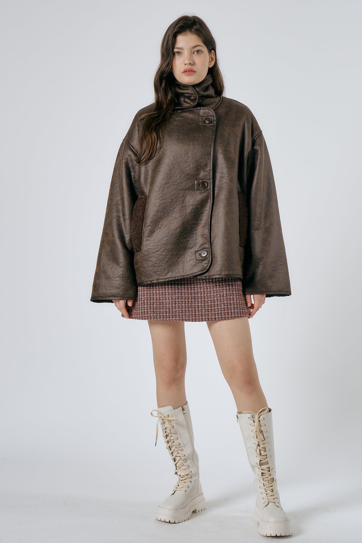 storets.com Celina Granny Shearling Coat