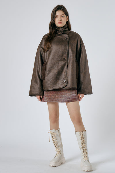 storets.com Celina Granny Shearling Coat