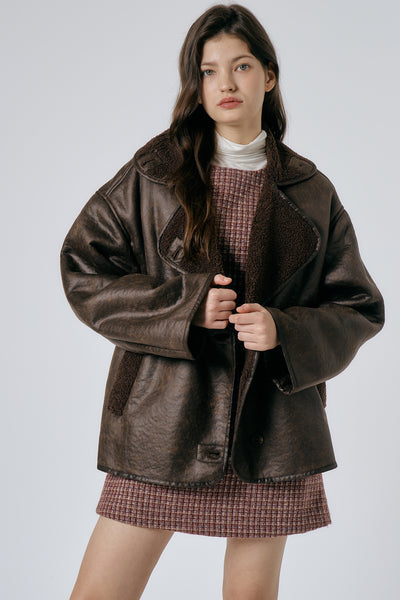 storets.com Celina Granny Shearling Coat