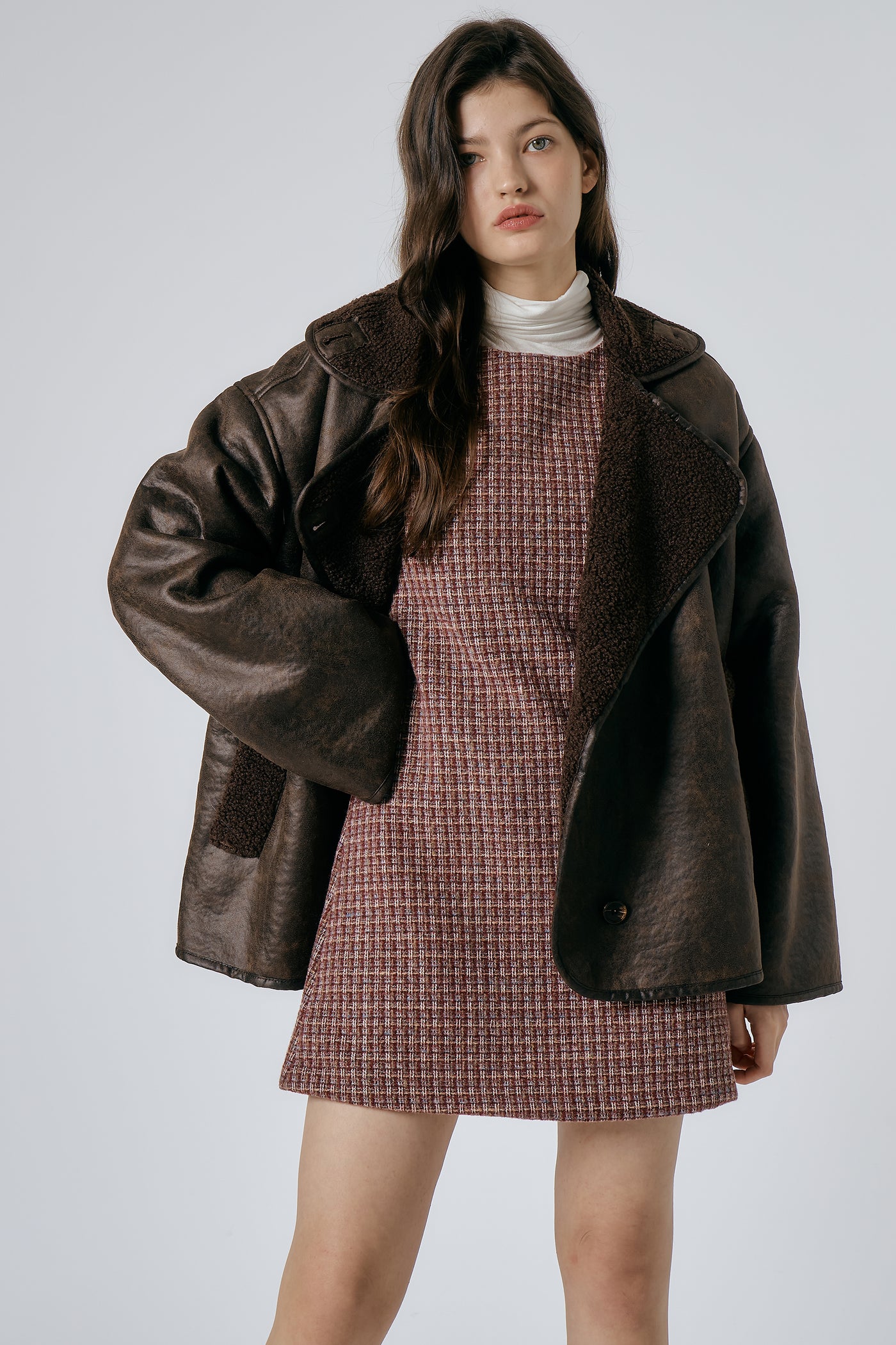 storets.com Celina Granny Shearling Coat