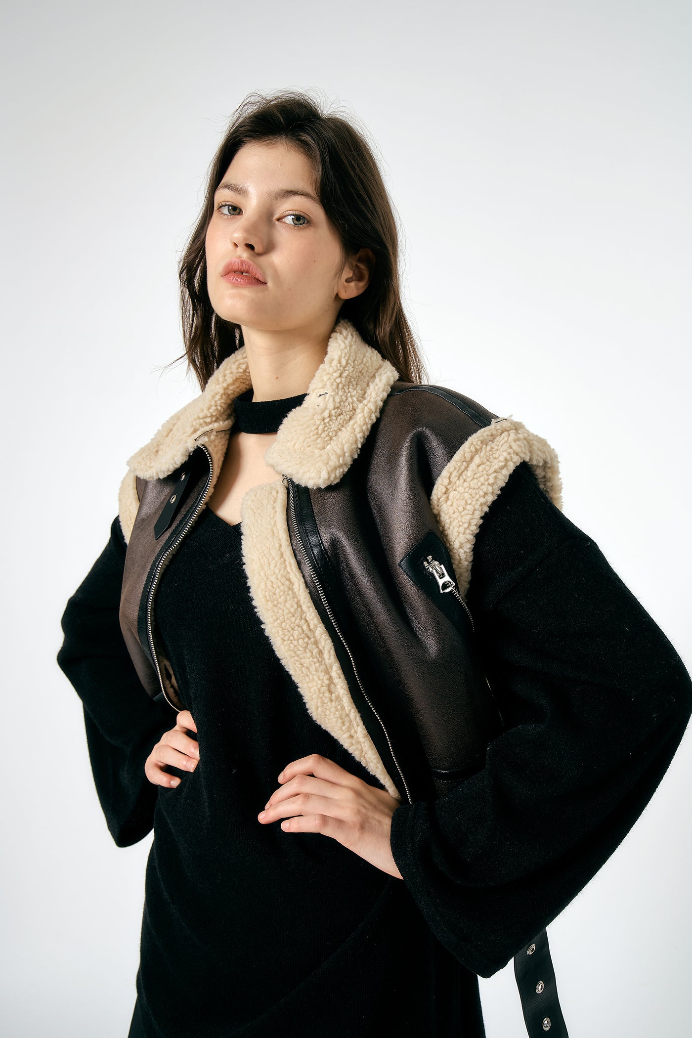 storets.com Celina Shearling Sleeveless Jacket