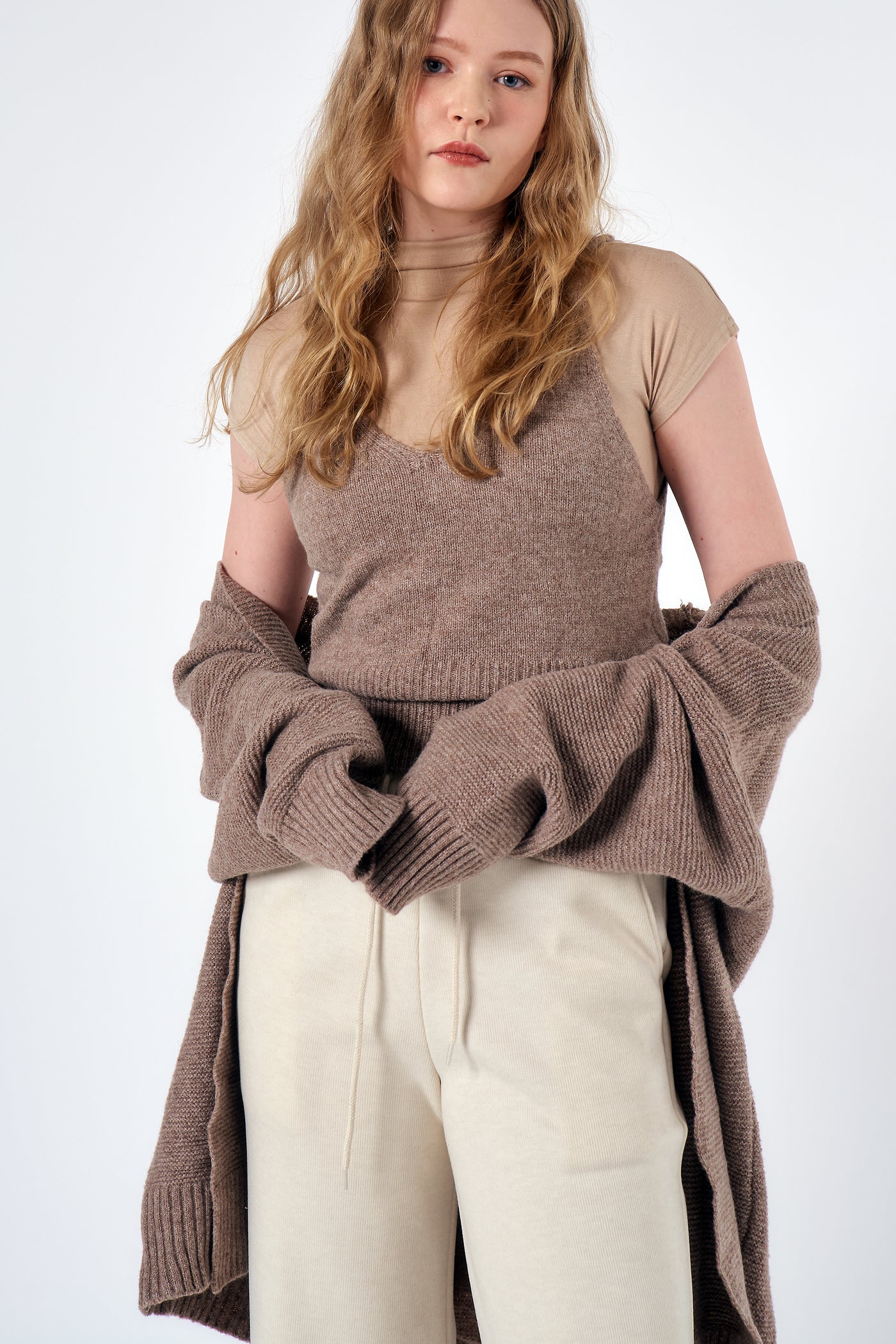 storets.com Chantal Oversized Knitted Top and Cardi Set