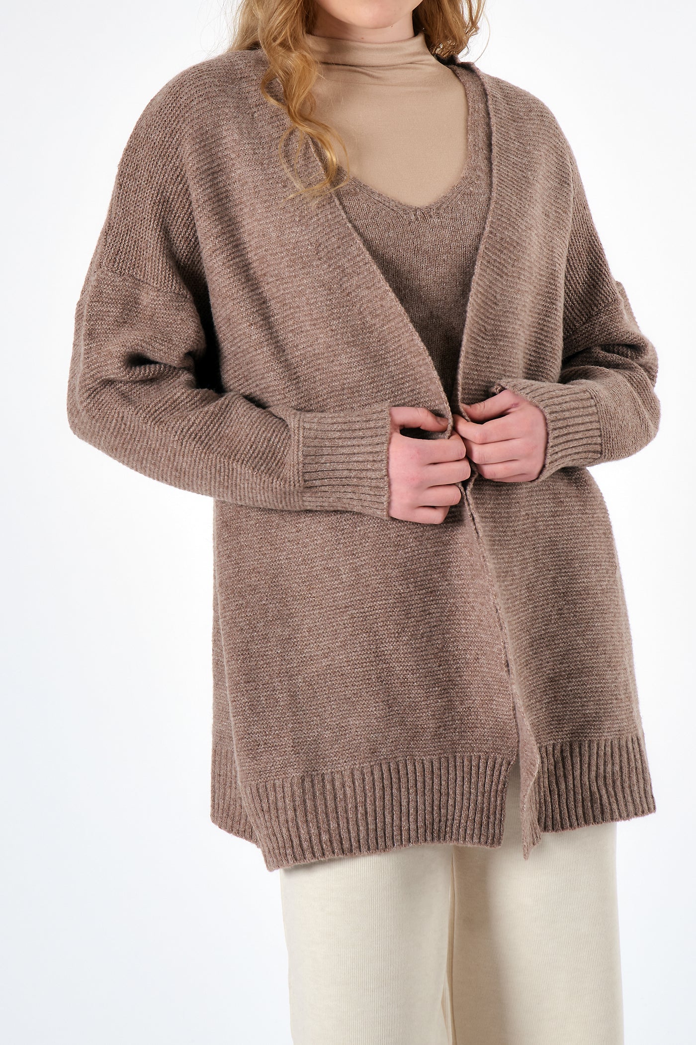 storets.com Chantal Oversized Knitted Top and Cardi Set