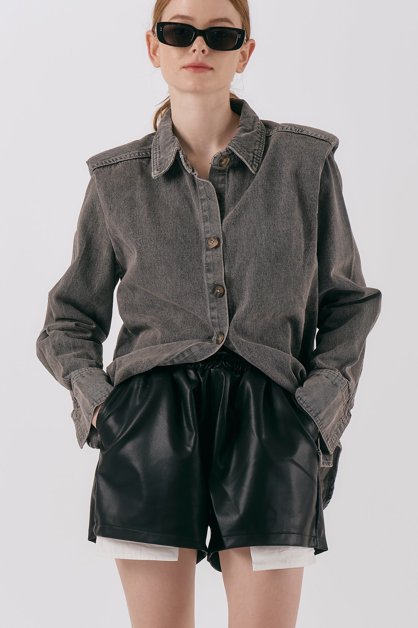 storets.com Cindy Pleather Shorts