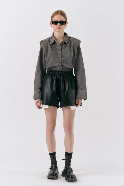 storets.com Cindy Pleather Shorts