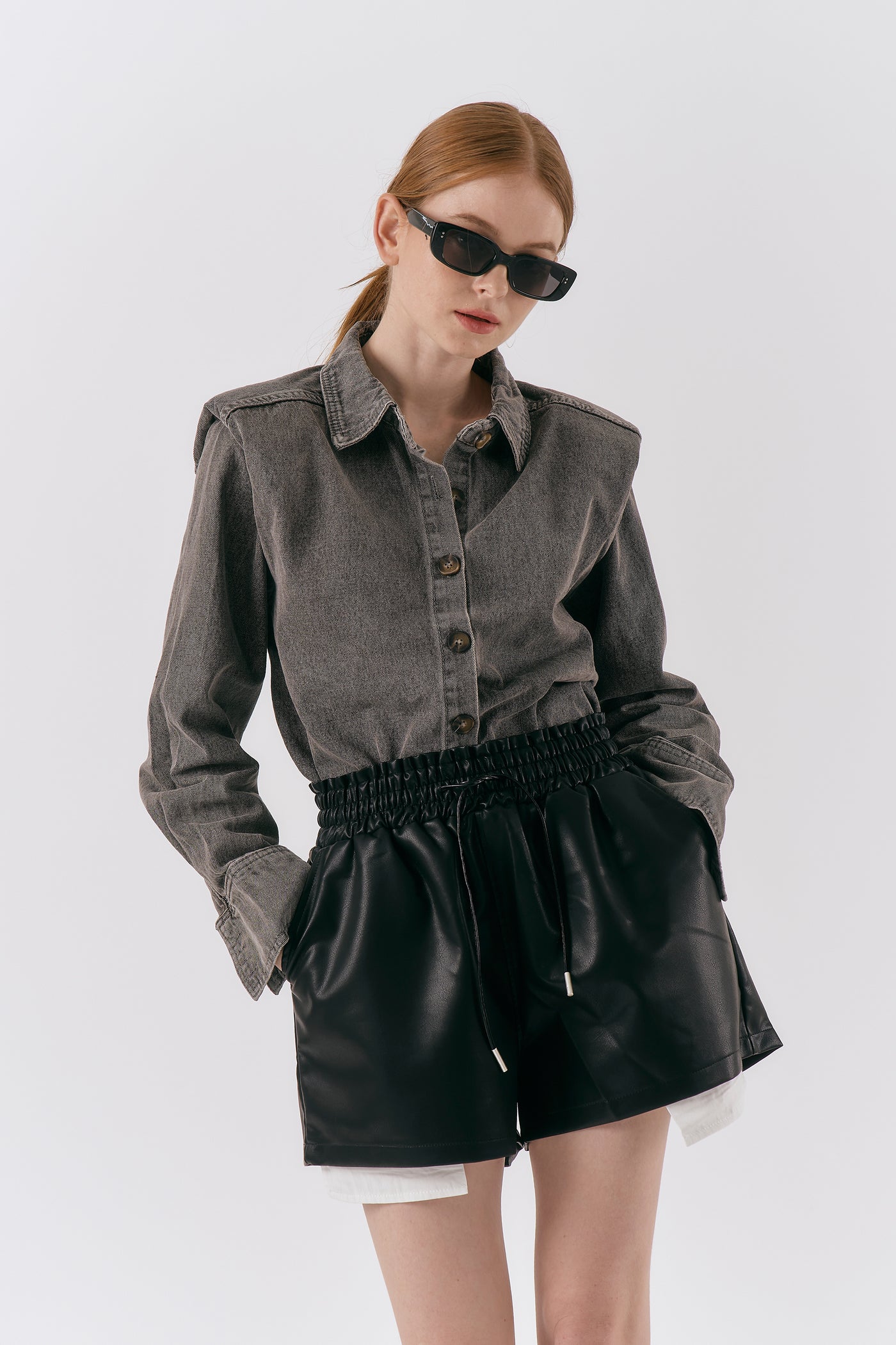 storets.com Cindy Pleather Shorts