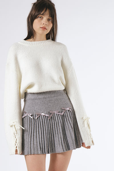 storets.com Emily Sweater w/Lace Up Sleeves