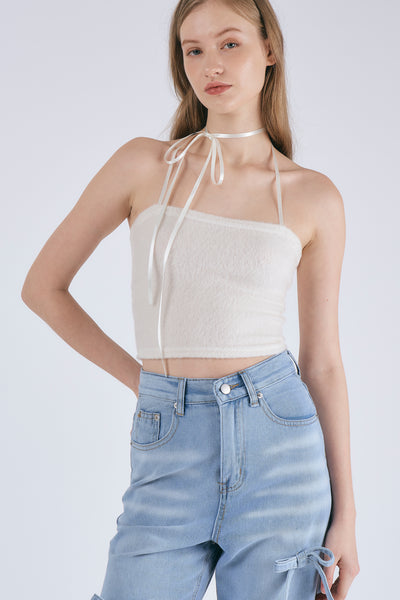 storets.com Ella Fuzzy Strapless Top