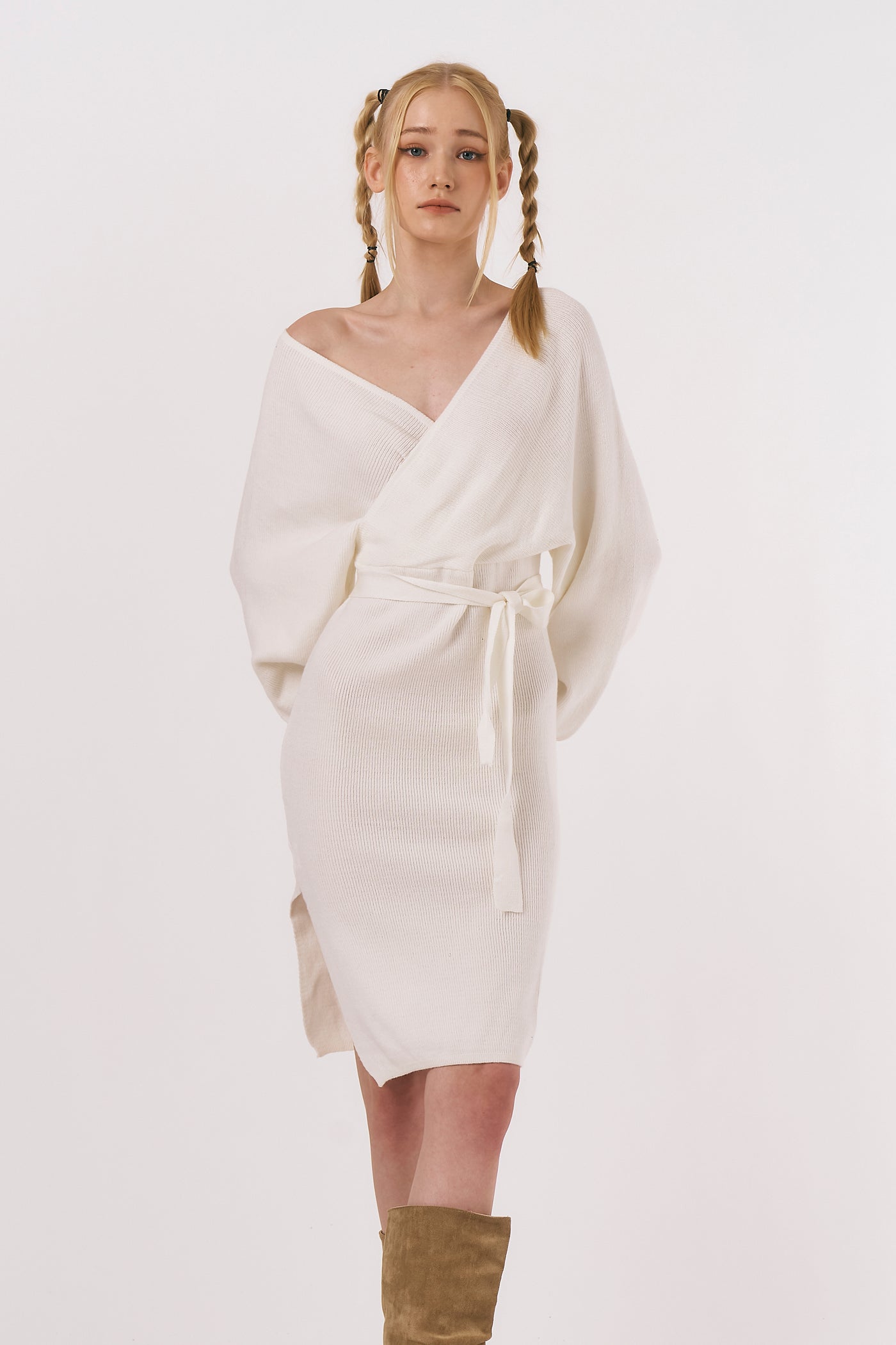 storets.com Ella Wrap Sweater Dress