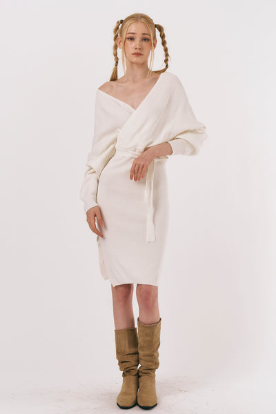 storets.com Ella Wrap Sweater Dress
