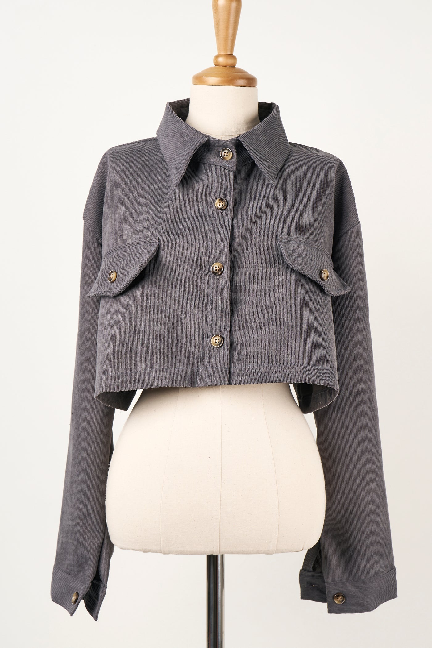 storets.com Emery Cord Cropped Jacket/Shirt